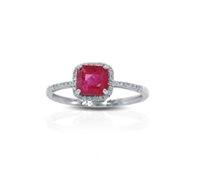 Ring Gianni Carità Woman in White Gold Rubino 1.17 Ct FA2097/OBR - FA2097/OBR